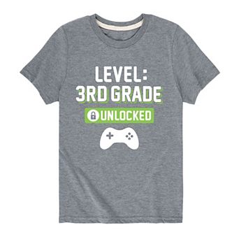 Boys 8-20 Level: 3rd Grade Unlocked Graphic Tee