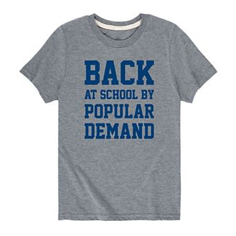 Boys 8-20 Back at School by Popular Demand Graphic Tee