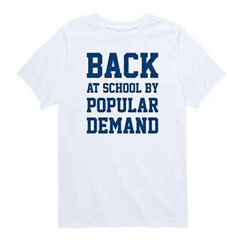 Boys 8-20 Back at School by Popular Demand Graphic Tee