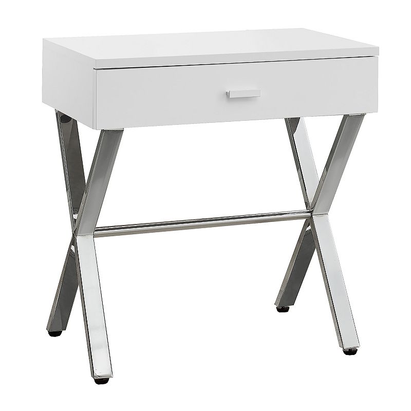UPC 680796000073 product image for Monarch Farmhouse End Table, White | upcitemdb.com