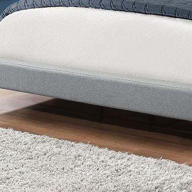 Monarch Upholstered Platform Queen Bed