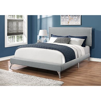 Monarch Upholstered Platform Queen Bed