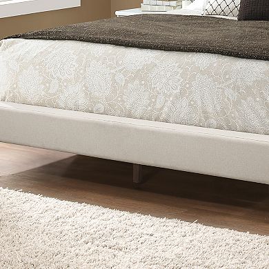 Monarch Tufted Upholstered Queen Bed