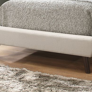 Monarch Tufted Upholstered Queen Bed