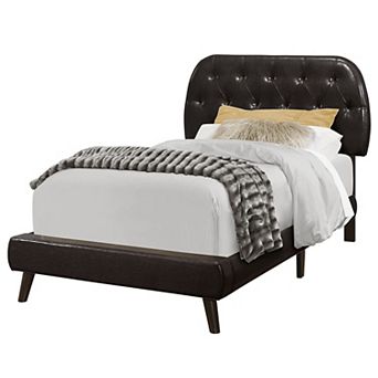 Monarch 49.5 in Tufted Upholstered Queen Bed