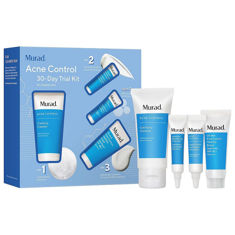 Acne Control 30-Day Trial Kit for Clearer Skin, Multicolor