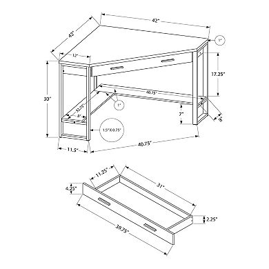 Monarch Angular Corner Computer Desk