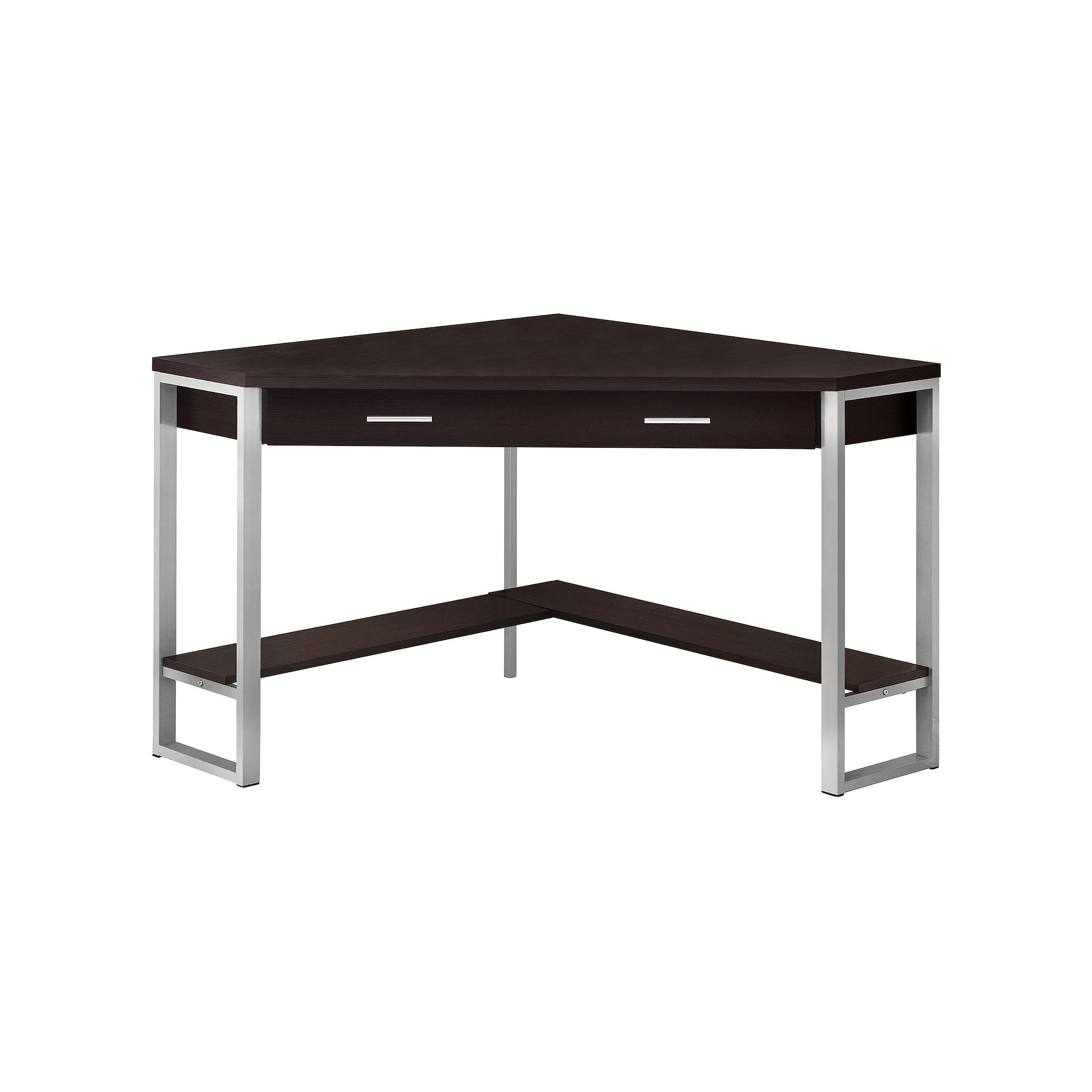 Monarch Angular Corner Computer Desk, Brown