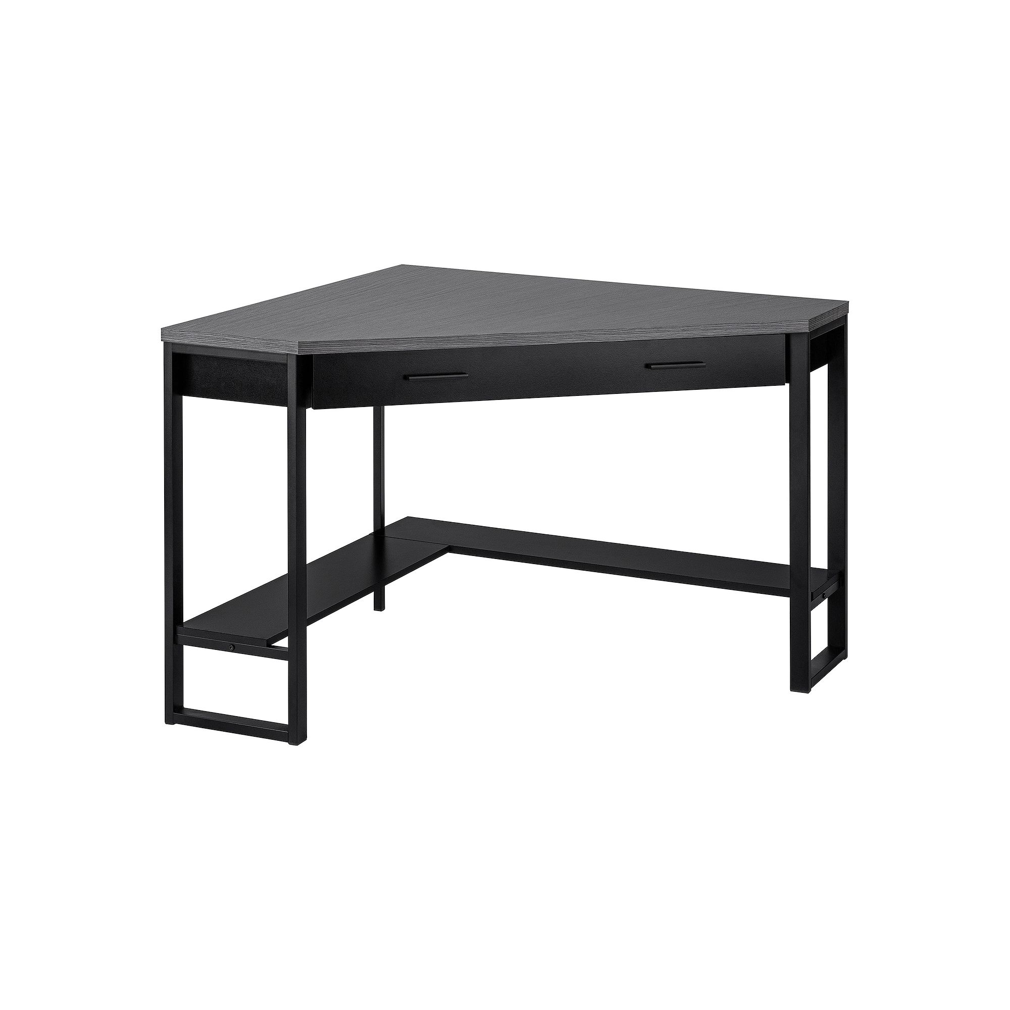 Monarch Angular Corner Computer Desk, Gray Black