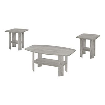 Monarch 3 pc Modern Angled Table Set