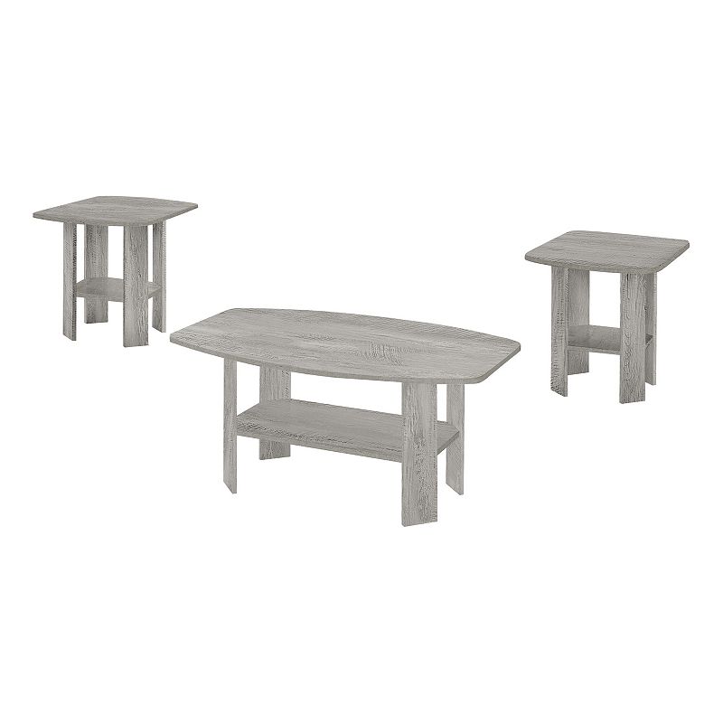 Monarch 3-Piece Table Set, Grey