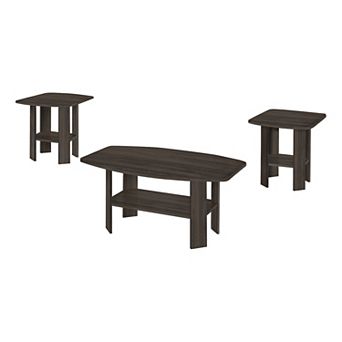 Monarch 3 pc Modern Angled Table Set