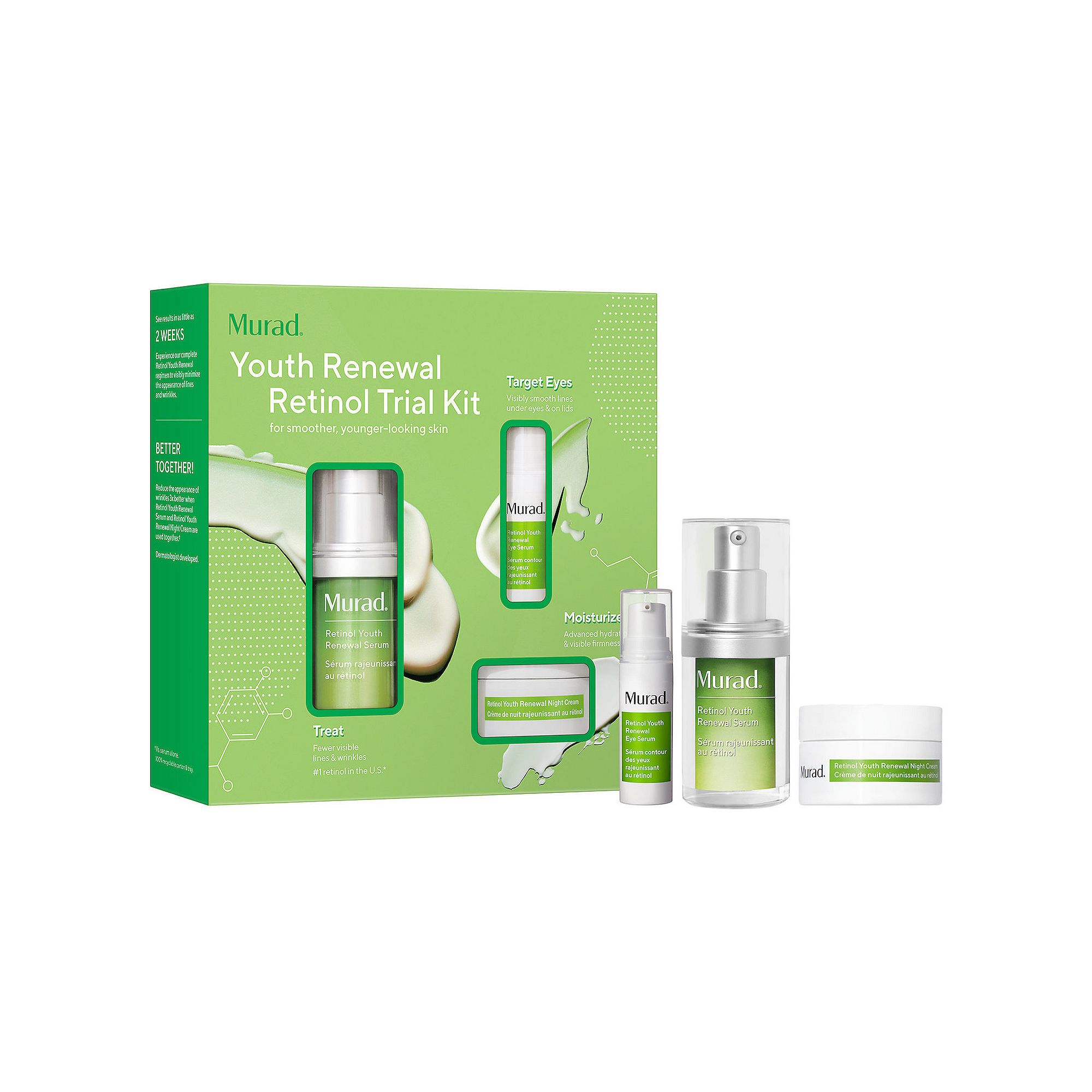 Murad Youth Renewal Retinol Trial Kit for Smoother, Younger-Looking Skin, N