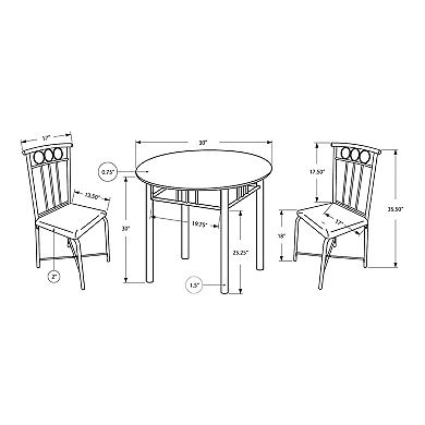 Monarch 3-Piece Dining Set