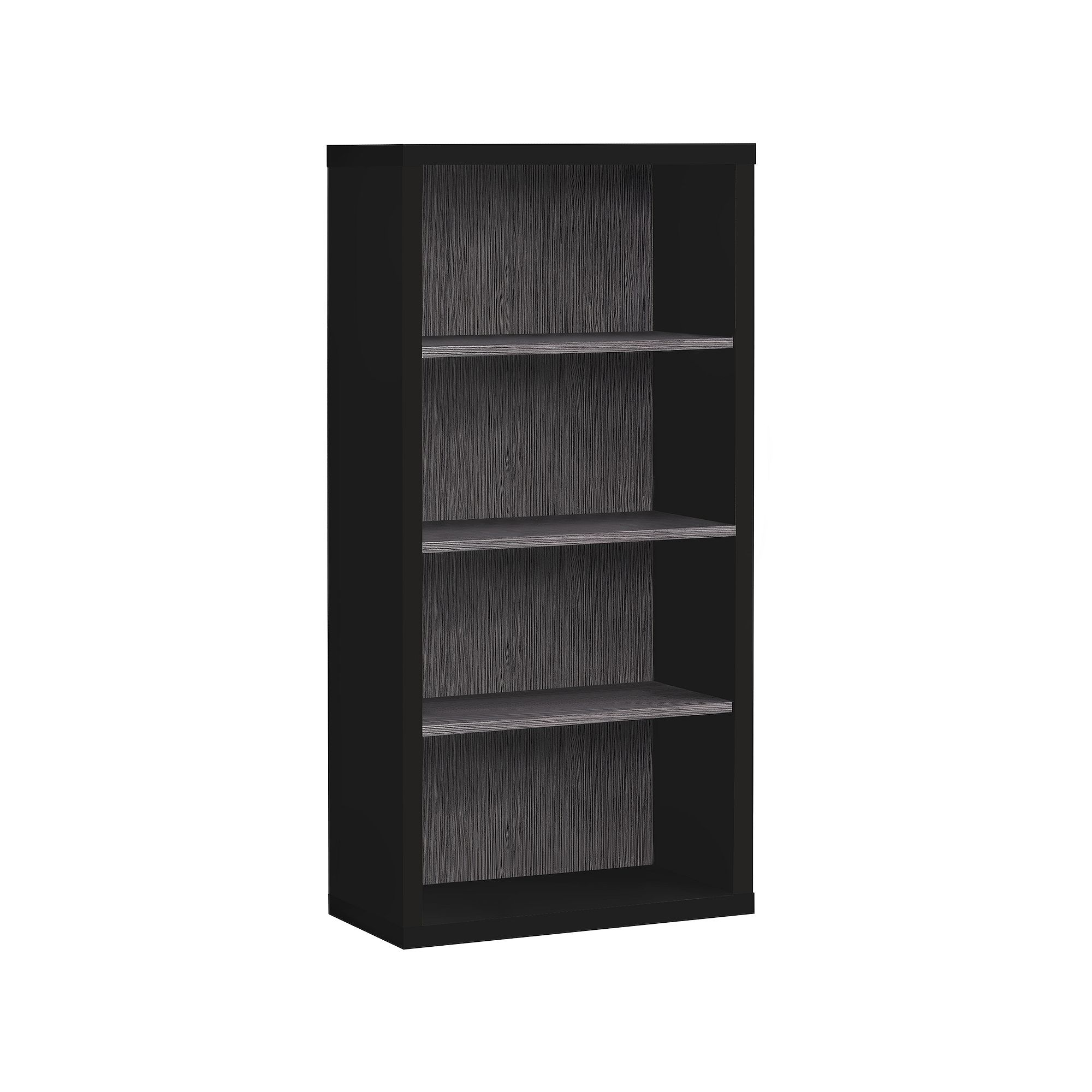 Monarch 48-in. Bookcase with Adjustable Shelves, Black