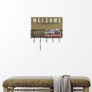 Sonoma Goods For Life Welcome Home 5-Hook Wall Decor