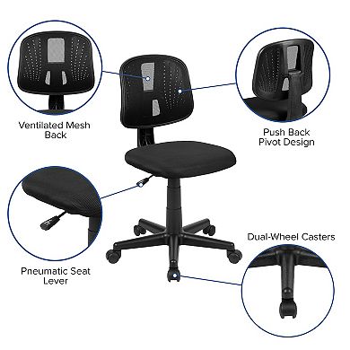 Flash Furniture Mid-Back Mesh Swivel Desk Chair