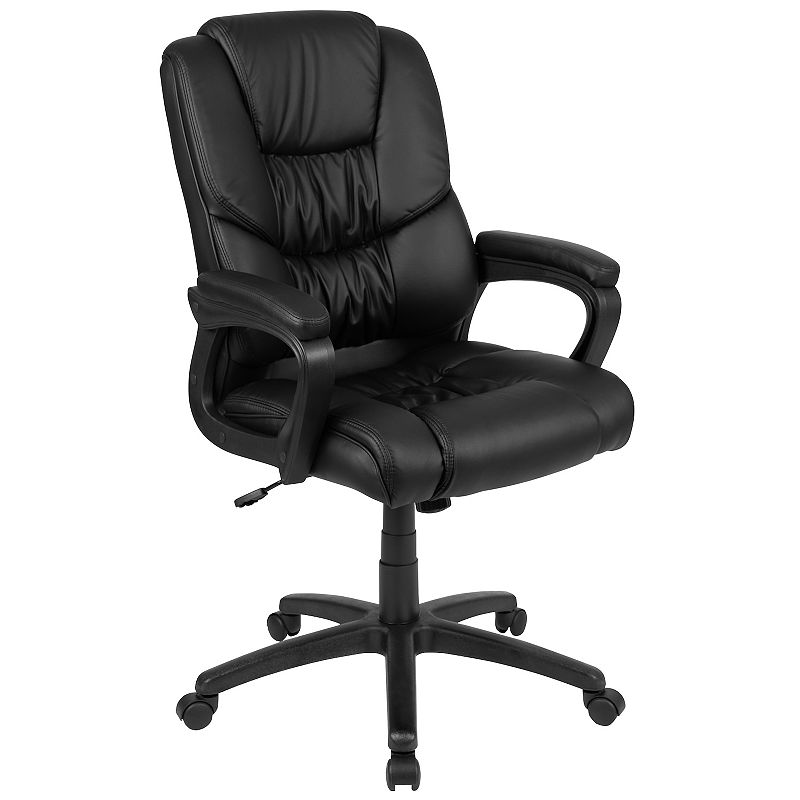 Flash Furniture Big & Tall Swivel Desk Chair, Black