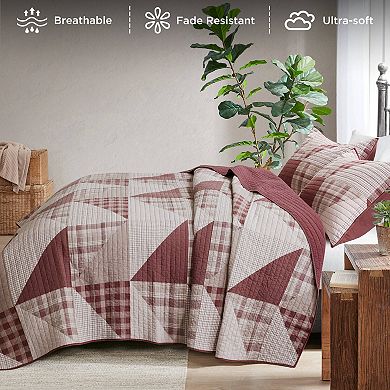 Woolrich Olsen Oversized Cotton Quilt Set With Shams
