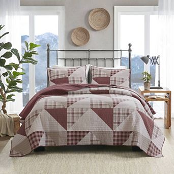 Woolrich Olsen Oversized Cotton Quilt Set With Shams