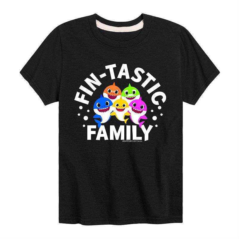Boys 8-20 Fintastic Family Graphic Tee, Boys, Size: Small, Black