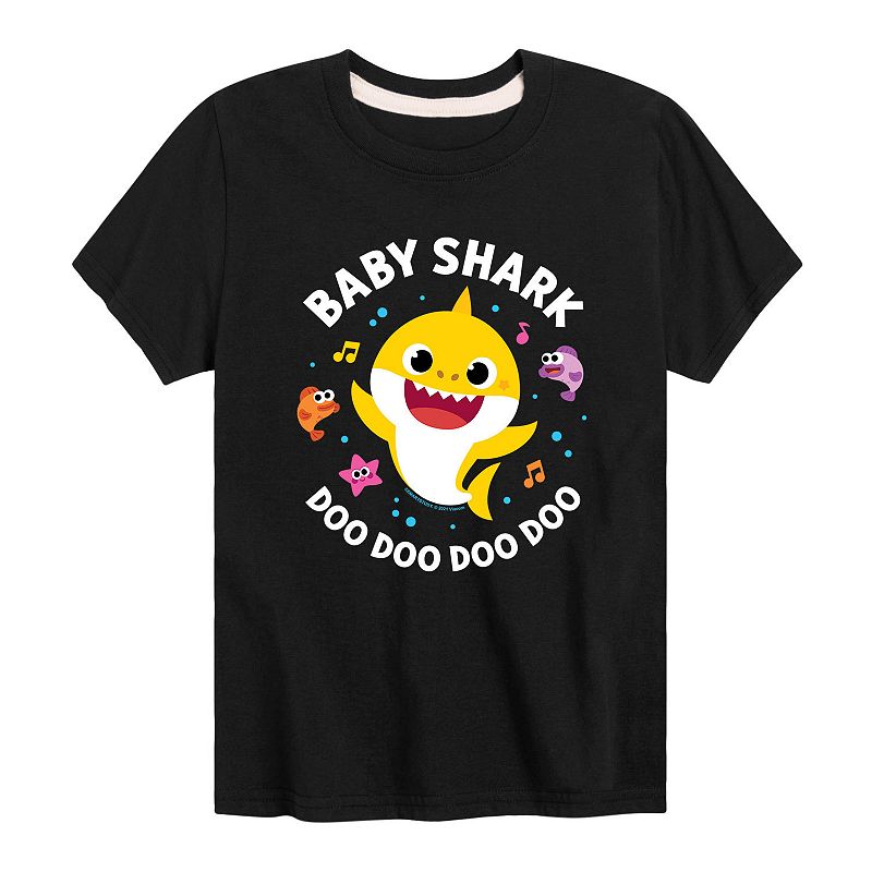 Boys 8-20 Baby Shark Doo Doo Graphic Tee, Boys, Size: Small, Black