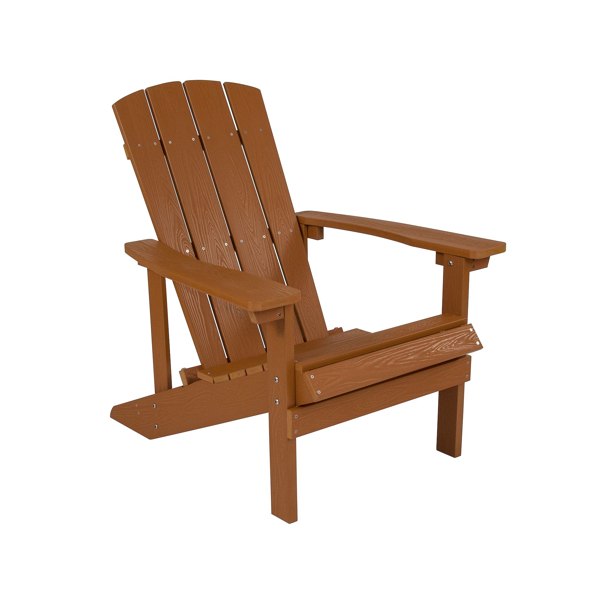 Flash Furniture Charlestown All-Weather Poly Resin Wood Adirondack Chair, B