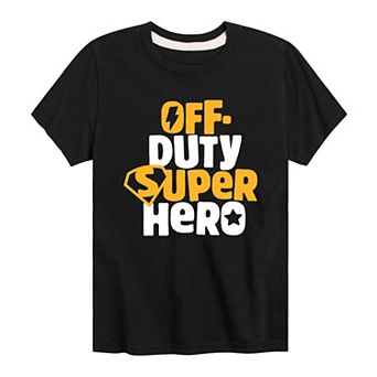 Boys 8-20 Off Duty Super Hero Graphic Tee
