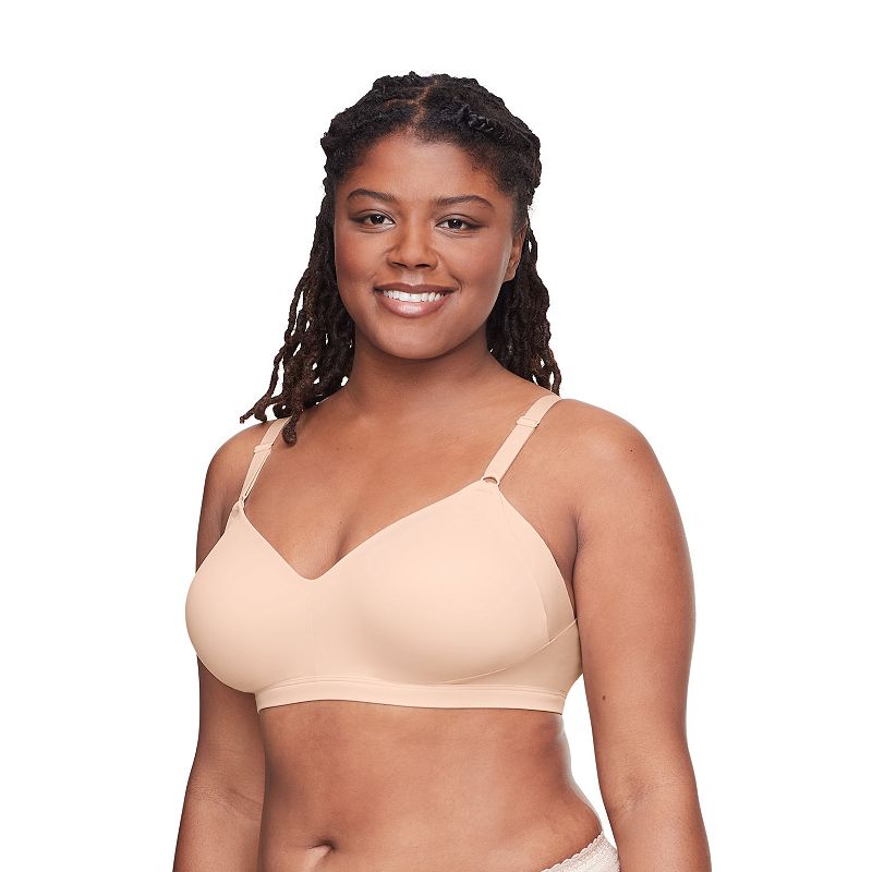 Warners No Side Effects® Underarm and Back-Smoothing Comfort Wireless Lift T-Shirt Bra RN2231A, Women's, Size: Large, Butterscotch