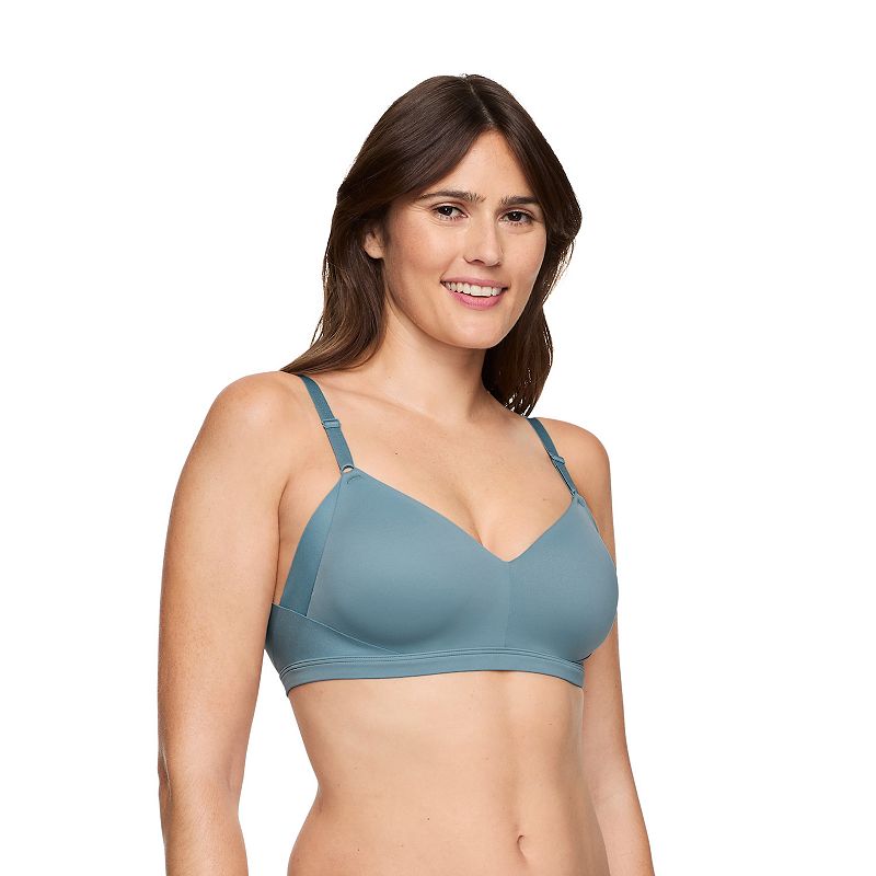 Warners No Side Effects® Underarm and Back-Smoothing Comfort Wireless Lift T-Shirt Bra RN2231A, Women's, Size: XL, Grey