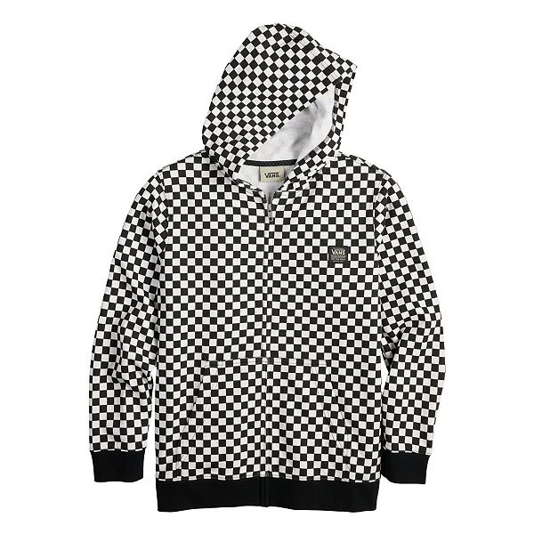 Boys 8-20 Vans Checkered Fleece Zip