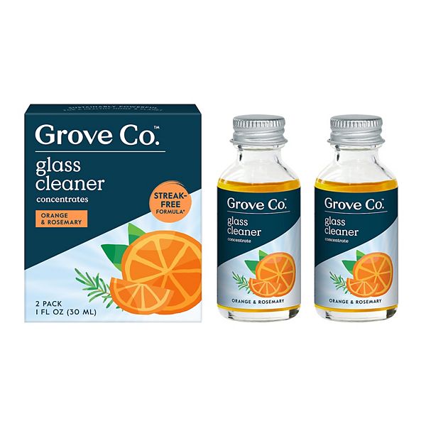 Grove Co. Glass Cleaner Concentrates 2Pack Orange & Rosemary
