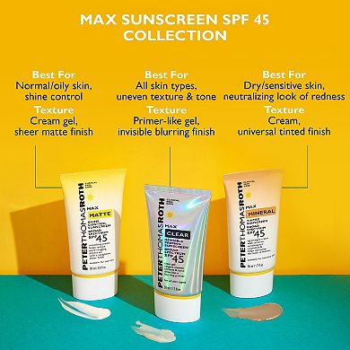 Max Clear Invisible Priming Sunscreen Broad Spectrum SPF 45