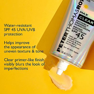 Max Clear Invisible Priming Sunscreen Broad Spectrum SPF 45