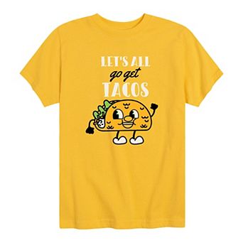 Boys 8-20 Lets All Go Get Tacos Graphic Tee