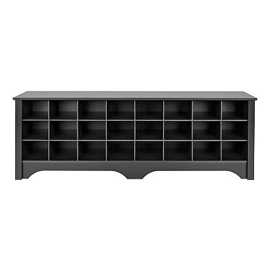 Prepac 24-Pair Shoe Storage Cubby Bench