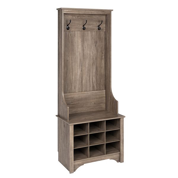 Prepac Narrow 9-Cubby Hall Tree Entryway Cabinet