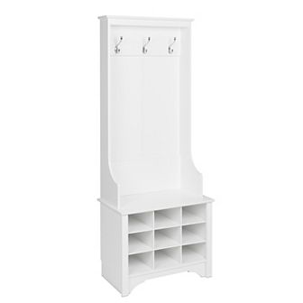 Prepac Narrow 9-Cubby Hall Tree Entryway Cabinet