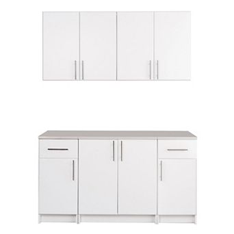 Prepac Elite B 64 in Storage Cabinet & Wall Cabinet 5 pc Set