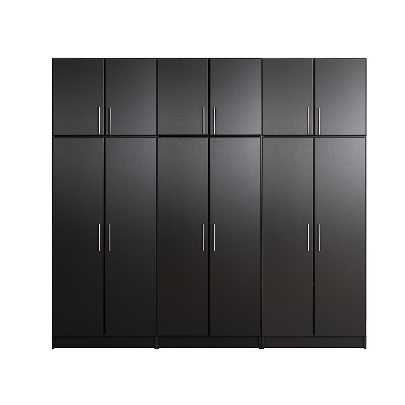 Prepac Elite D 96-in. Storage Cabinet 6-piece Set, Black