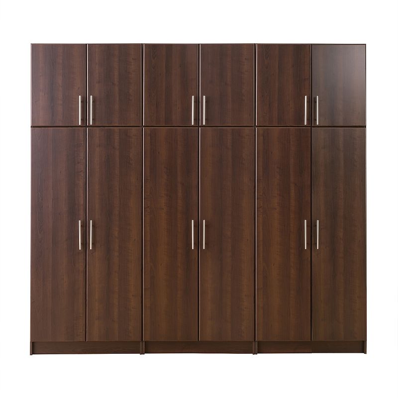 Prepac Elite D 96-in. Storage Cabinet 6-piece Set, Brown