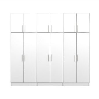 Prepac Elite D 96 in Storage Cabinet 6 pc Set