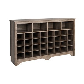 Prepac Shoe Cubby Console Table