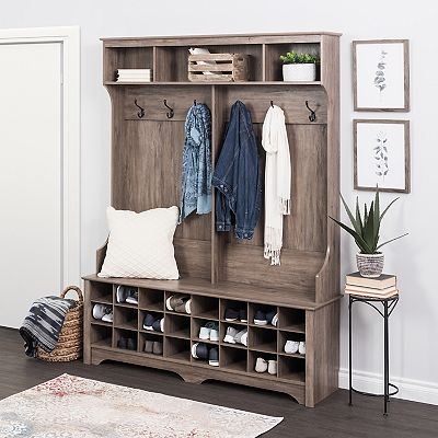 Prepac Wide Hall Tree Storage Cabinet