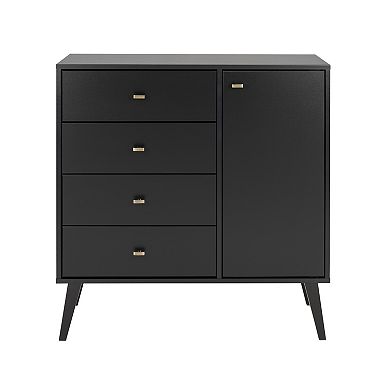 Prepac Milo Mid-Century Modern 4-Drawer Dresser