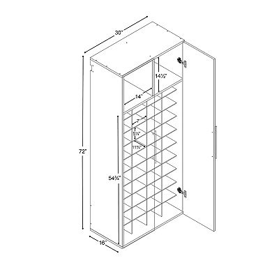 Prepac HangUps Shoe Storage Wall Decor