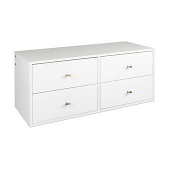 Prepac Floating 4-Drawer Dresser Wall Decor