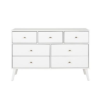 Prepac Milo Mid-Century Modern 7-Drawer Dresser