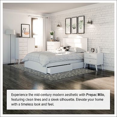 Prepac Milo Mid-Century Modern 7-Drawer Dresser