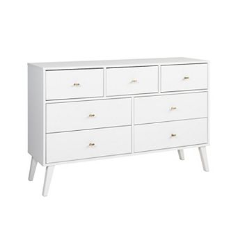 Prepac Milo Mid-Century Modern 7-Drawer Dresser